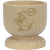 'Dog Obsessed with Bones' Wooden Egg Cup (EC00026891)