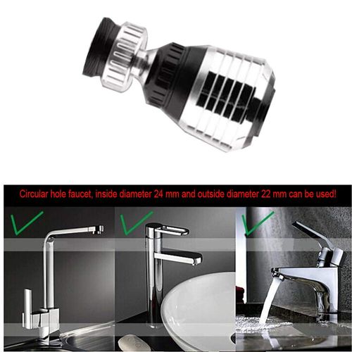 360 Rotate Swivel Water Saving Tap Aerator Diffuser Faucet Nozzle Filter Adapter