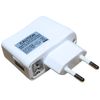 Angle USB Plug Type C Europe South America Switching Adapter White