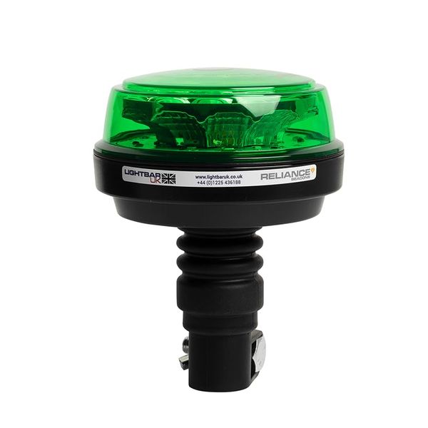Lightbar UK Reliance Low-profile LED Green Beacon (Flexi DIN Pole Mount)