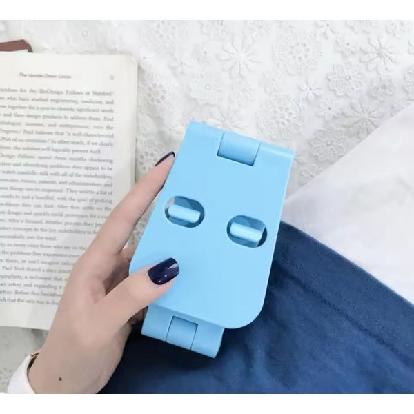 Adjustable Smartphone and Desktop Stand, Black (Blue)