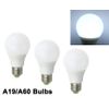 3pcs 60W Equivalent E26 E27 A19 LED Light 12-24V Globe RV/Boat Bulb Daylight H