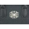 Handtasche Katrina mit Metallapplikation | Schwarz