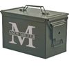 Daylor Personalized Engraved Ammo Can Storage Box Custom Block Initial (50 Cal)