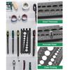 Plastic Thread Checker Nut Bolt Gauge Screw Identifier Tool for Workshop Garage Black