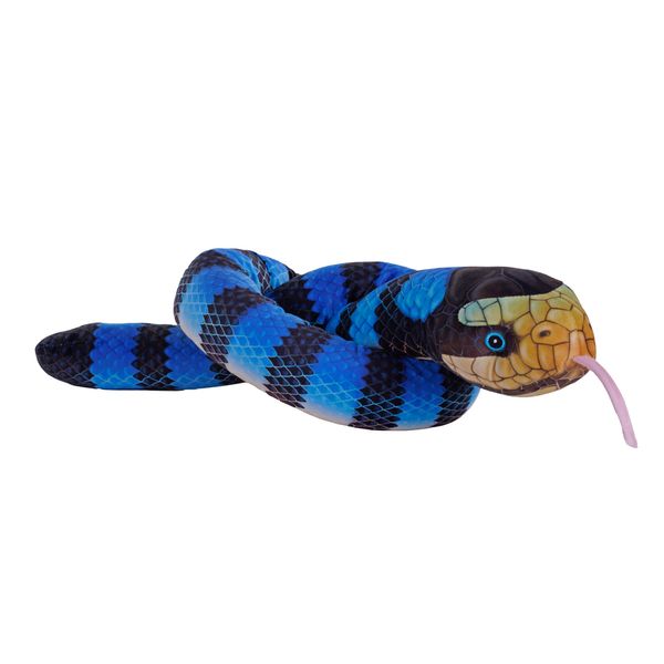 Wild Republic Snakes Eco Yellow Lipped, Stuffed Animal, 54 Inches, Plush Toy, Fill is Spun Recycled Water Bottles, Eco Friendly