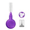 Paro Swiss 3Star-Grip Interdental Brushes – Medium-Coarse, Triangular, Violet, 7mm, 4x12 Pack – Deep Between Teeth Cleaning