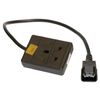 Power cable - IEC C14 plug - 13A socket - 25 cm