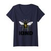 Womens Bee Kind Beekeeper Bee Kind V-Neck T-Shirt