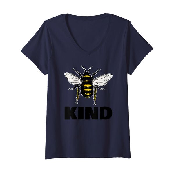 Womens Bee Kind Beekeeper Bee Kind V-Neck T-Shirt