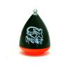 Trompos Space - Saturno Xtreme Fixed Tip Spinning Top (Black Body/Red Top)