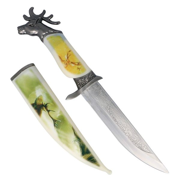 ASR Outdoor Collectable 13.5 Inch Decorative Deer Design Knife