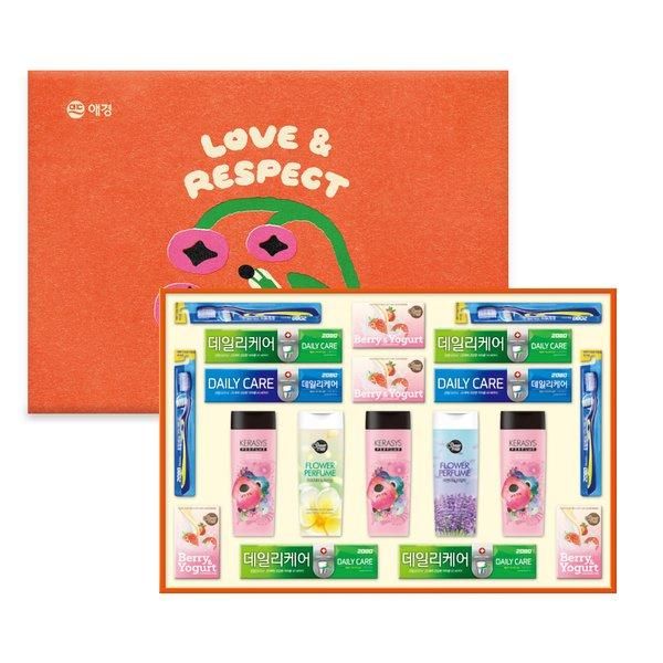 [ETN] Aekyung Love No. 32 Gift Set 4 Sets in One Box 19 Types Chuseok/Seol Gift Shampoo/Body Wash/Soap/Toothpaste/Toothbrush