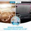 BDK Car Sun Shade Windshield Folding Sunscreen Pink Flamingo Blocks Heat Rays