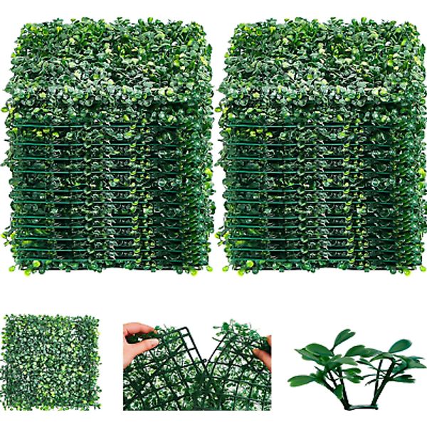 16 Pcs Grass Wall Panels 10 X 10 Inch Greenery Backdrop Boxwood Panels Wall Deco