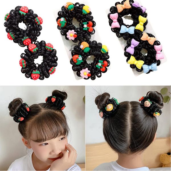 3 Pair Donut Hair Bun Maker for Kids, Ballet Buns Maker for Kids, Wig Bun Hair Maker Accessories for Girls Thick Hair