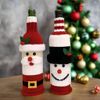 Festive Father Christmas & Snowman Bottle Cover