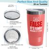 Programmer Coral Viking Tumbler 20oz - False It's Funny - Programming IT Tech Work Coders Expert Student Bugs Engineer Intellectual Mechanical