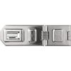 ABUS Diskus® Hinged hasp and staple 140/190 - Device for Padlocks - Double Joint For Hinged Doors and Corner Solutions - Security Level 8 - Silver