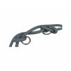 TRIXIE 1984101 V-LINE Soft Rope, M-L, 2 m/10 mm, Black/Grey, Adjustable Dog Lead for Medium and Large Dogs, Made of Woven Rope, 3-Way Length Adjustable