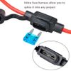 12 Volt Power Adapter Harness Switch Connector Plug w/Fuse For Chrysler 300/300C