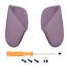 eXtremeRate Dark Grayish Violet Replacement Handle Grips for Nintendo Switch Pro Controller, Soft Touch DIY Hand Grip Shell for Nintendo Switch Pro Controller - Controller NOT Included