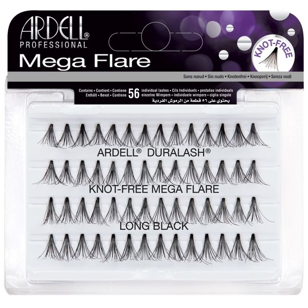 Ardell Mega Flare - Knot-Free - Long Black