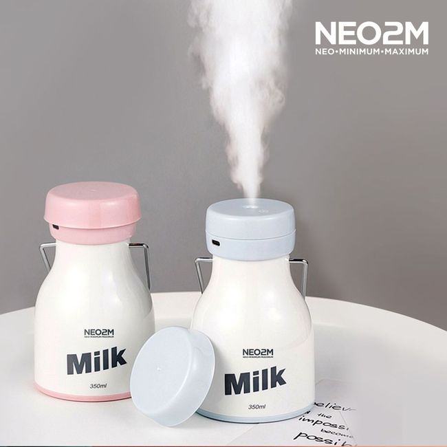 Pink Milk Bottle Office Humidifier Mini Cute USB NEO2M MILK H11 5519ps