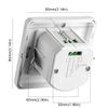 Acmerota PIR Motion Sensor Light Switch, Wall Mounted Plate Wall Flush Mounted, Infrared Motion Sensor with Time Delay & LUX Setting Adjustable 10m/＞140°