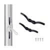 VTurboWay 2 Pack Nylon Black Rope Cleat 4" Marine Grade