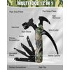 Multitool-12 in 1 Camping Tool w/Mini Hammer-EDC Gear Multi Tools Hammer