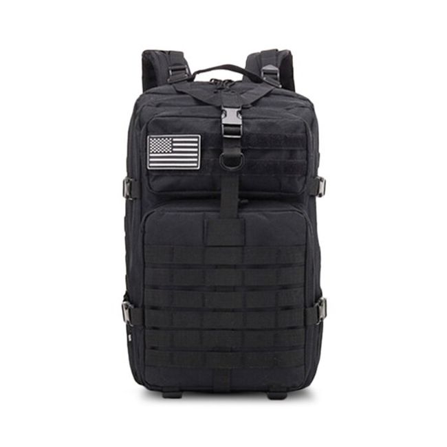 45l black outdoor casual sports backpacks