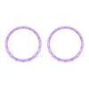 eXtremeRate Clear Atomic Purple Replacement Accessories for p s 5 Controller, Accent Rings for p s 5 Controller - Controller NOT Included