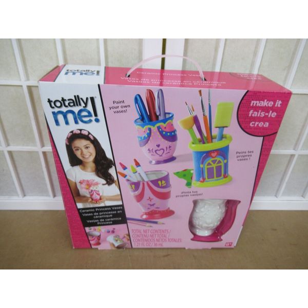 BRAND NEW Totally Me DIY Ceramic Princess Vase Arts Crafts Paint Kit Girls Gift