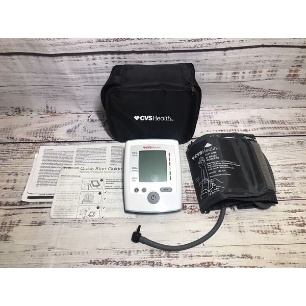 CVS Health Blood Pressure Monitor Series 400 with Case Tested Works Batteries