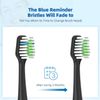 Replacement Toothbrush Heads Fits for Waterpik Complete Care 9.0 (CC-01), Care 5.0 (WP-862) Sonic Electric Tooth Brush Refill(8-pc), White Pisonicleara (Balck Replacement)