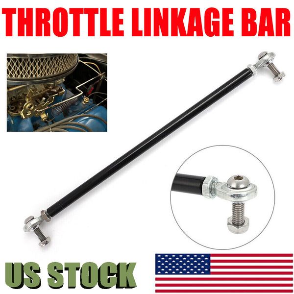 US Universal Adjustable Length Throttle Linkage Bar & Mounting Kit up to 11-3/4"