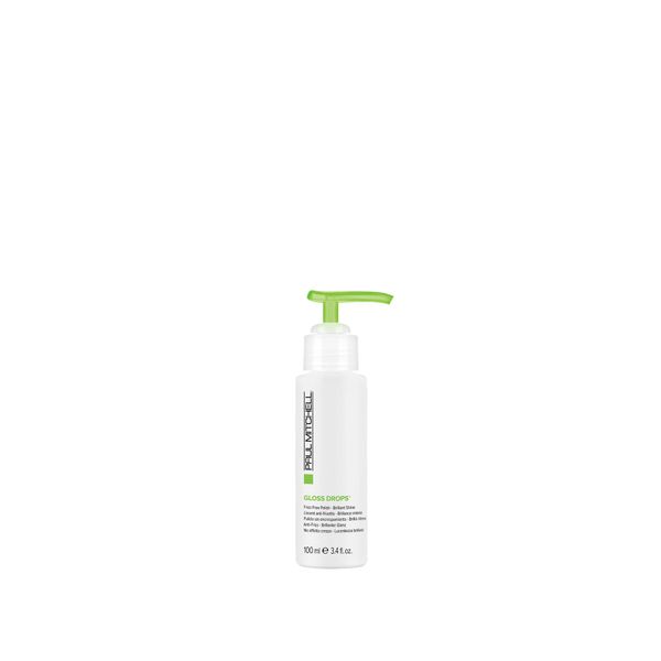 Paul Mitchell Gloss Drops Shine Serum, Frizz-Free Polish, Brilliant Shine, For Frizzy Hair, 3.4 oz.