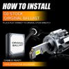 AUXBEAM D2S D2R LED Headlight Bulbs Replace HID Xenon Super White Conversion Kit