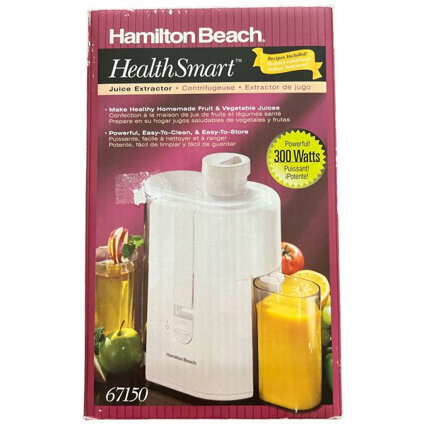 Hamilton Beach "Juice Extractor"Health Smart Series 67150.Powerful 300 Watts.New