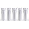 5 Filter Housing Sump Reverse Osmosis Water Systems White 10" Flat Top 1/4" FPNT