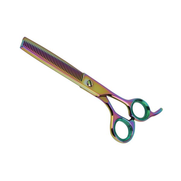 Rainbow 6.5 Inch Dog Thinning Shears for Grooming Professional -42 Teeth –