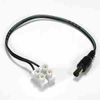 Power supply Plug 2.1mm w/7" wire, Screw Terminal