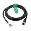HangTon Encoder Actuator Sensor Controller CAN Bus M12 A Coded 5 pin Female Electrical Power Data Cable to Open for Industrial Control Automation Network CANopen IO Link Profibus 35m