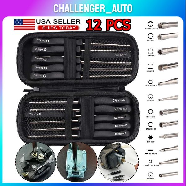 Carburetor Adjustment Tool Kit for Common 2 Cycle Carburator Small Engine 12x
