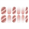 Lisd'or Lysd'OR Gel Nail Stickers, Hand Nails, Set of 24, Brownie Marble