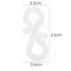 Mini Plastic Gutter Hooks 100 Pack - for Outdoor or Hanging Christmas Lights - Cable Hanging Gutter Clips - by Trixes