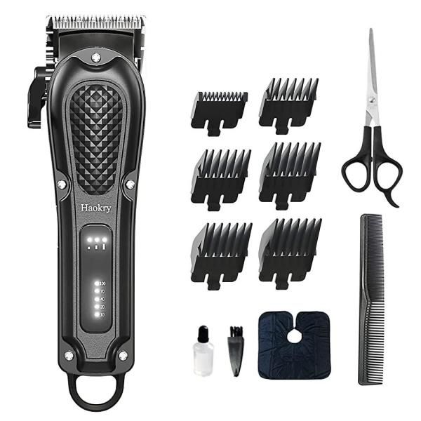 Haokry Men&#39;s Professional Hair Clipper - Cordless Corded Barbershop Rechargeable Beard Trimmer Hot Item It Item