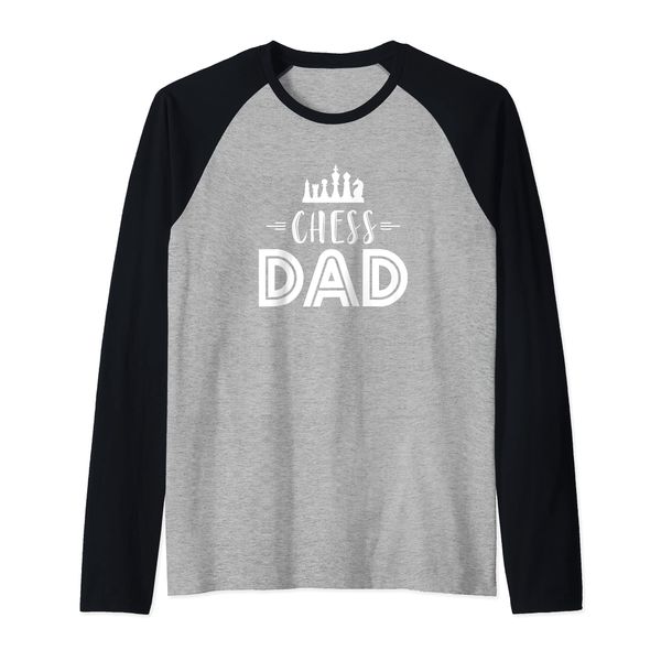 Chess Dad Raglan Baseball Tee