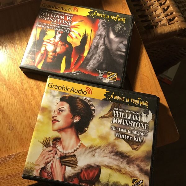 William Johnstone: 2 Graphic Audio  CDs: Movie In Your Mind # 19, #21: VG+ NrEXC